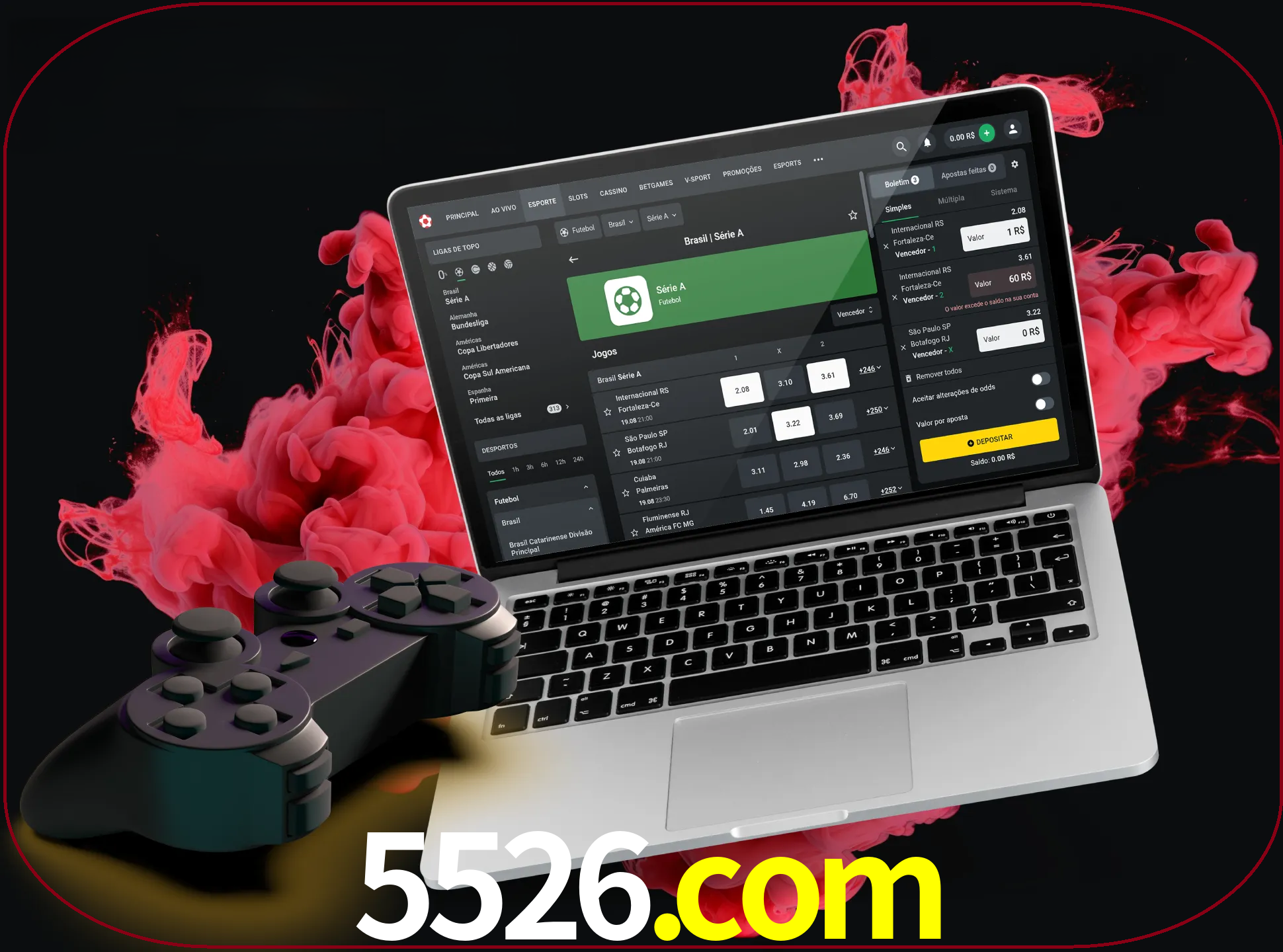 Visite a secção especial de jogos de vídeo em 5526 para descobrir em que jogos pode apostar e ganhar muito dinheiro.